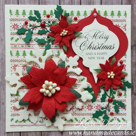 Beautiful Christmas Card Handmade By Kari Designs Handmadecardsie