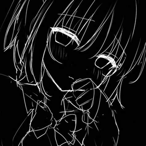 Пин от пользователя Tenshi на доске Black Anime Avatar Profile Pic