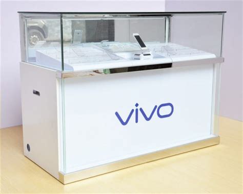 Vivo Mobile Phone Shop Display Counters Custom Mobile Cell Phone Shop