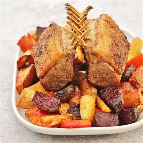Whether strewn out over newspaper or served up in platters, this clambake will bring the beach right. Spiced Rack of Lamb with Honey Roasted Root Vegetables ...