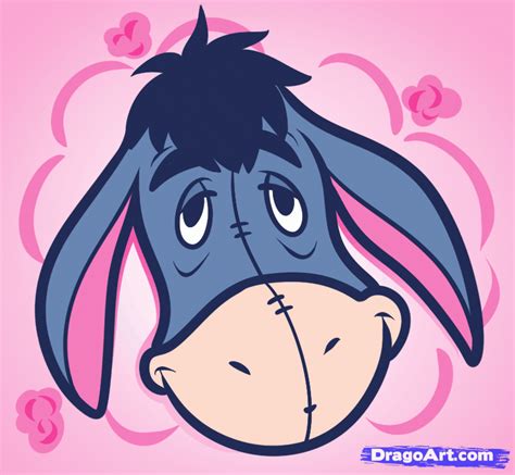 How To Draw Eeyore Easy By Dawn Disney Art Drawings Eeyore Pictures
