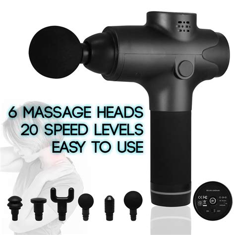 Gamma Handhold Fascia Massage Gun Deep Tissue Muscle Massager Portable Electric Pain Relief