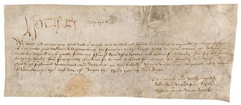 Sold Price Henry Viii 1491 1547 Document Signed Henry R