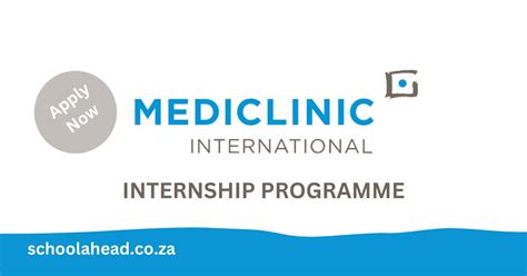 Mediclinic Hr Internships 2023 Schoolahead