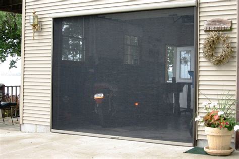 Unique Jobar Double Garage Door Screen Installation Idea Garage Design