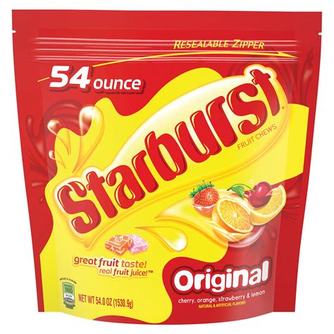 Buy Starburstoriginal Fruit Chew Candy 54 Ounce Party Size Bag Online