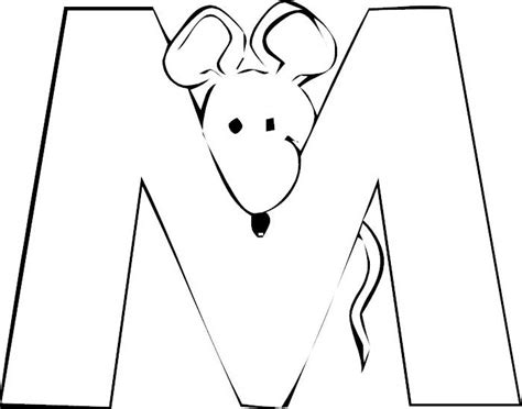 Color in this picture of an m and others with our library of online coloring pages. letter-m-coloring-pages - Preschool Crafts