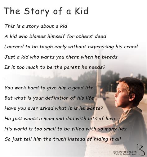 Poem about A Kid | Poems, Stories for kids, Learning to be