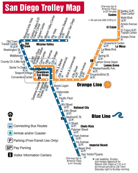 San Diego Trolley Street Map San Diego Trolley Map With 983