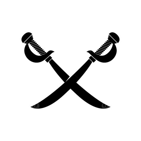 Cross Sword Silhouette Png Transparent Crossed Swords Isolated On