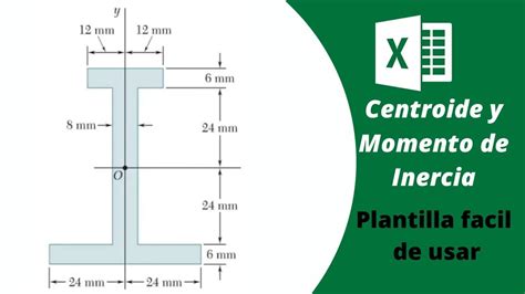 Centroide Y Momento De Inercia En Excel Plantilla Excel Para