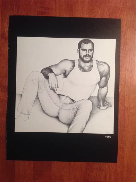 Art Page Print From Tom Of Finland Book Retrospective Hairy Bear Tf Ebay