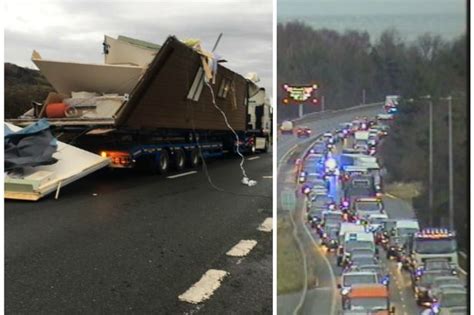 Four Vehicle A55 Crash In Flintshire Shuts Carriageway North Wales Live
