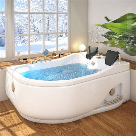 Two adults can fit in the tub, while twelve total jets provide a relaxing, soothing massage. Jacuzzi corner bath tub 2 person corner spa bath Jacuzzi ...