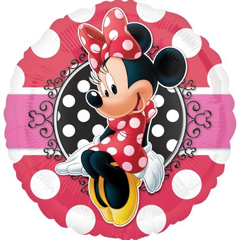 Shop Now Minnie Mouse Portrait Standard Foil Balloon 18in Party Centre