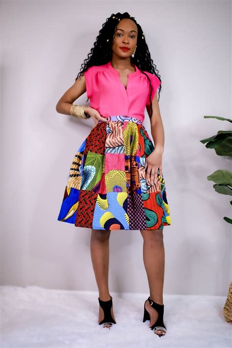 23 Hottest African Print Skirts For Women In 2021 And Where To Get Them African Print Skirt