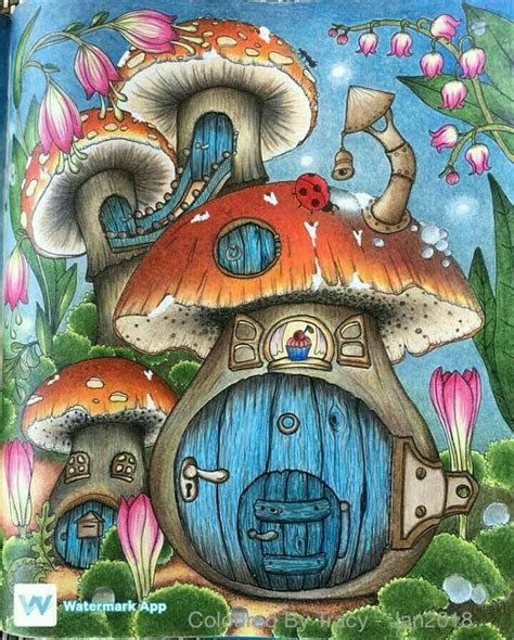 If you need a simple coloring page for your children, you can use house coloring pages. Pin by Vivian J DK on jardin | Whimsical art, Mushroom art ...