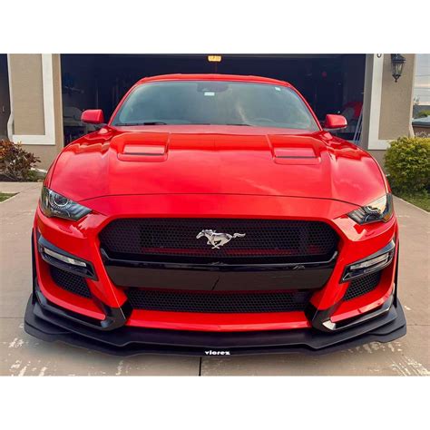 Vicrez Gt500 Style Front Bumper Cover Vz101815 Ford Mustang 2018 2023