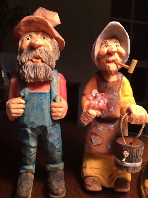 Hillbilly Couple Wood Carving Patterns Wood Carving Art Wood Carvings