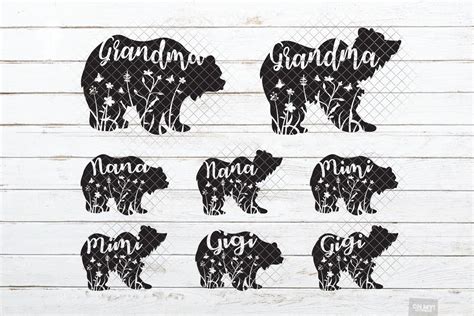 Grandma Bear SVG in SVG/DXF/EPS/JPG/PNG • OhMyCuttables