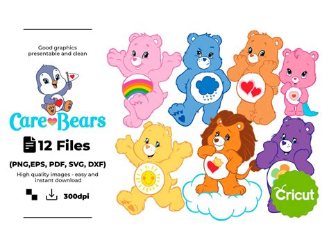Care Bears Svg Png Pdf Eps Instant Download print | Etsy