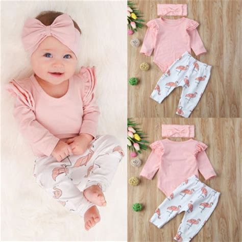 Toddler Infant 3pcs Baby Girl Clothes Set Newborn Cute