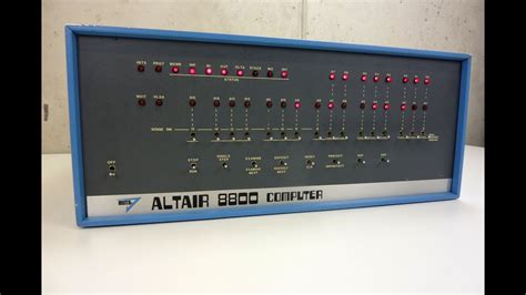 Mits Altair 8800 The First Personal Computer From 1975 Youtube