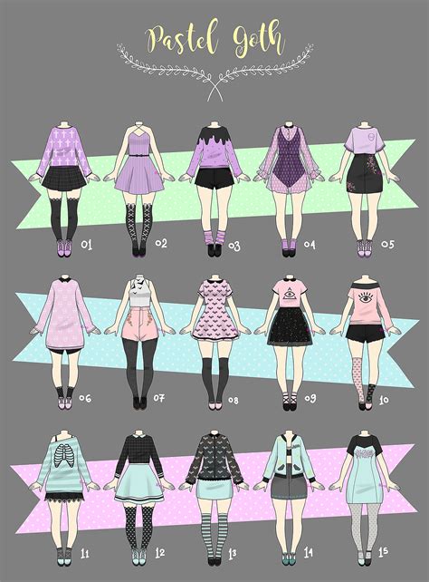 Drawing Clothes Drawing Anime Clothes Pastel Goth Outfits