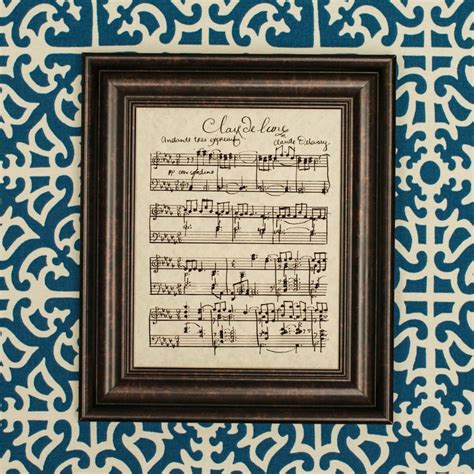 Partition piano claire de lune claude debussy vintage sheet music. Clair de Lune by Claude Debussy Handwritten Sheet Music: Classical | Sheet music, How to draw ...