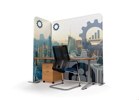 Free Standing Office Partitions Printed Dividers Uk