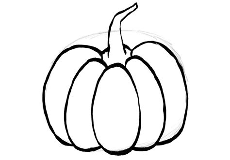 Easy How To Draw A Cute Pumpkin Tutorial For Halloweenfall