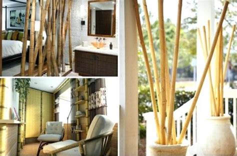 hiasan interior rumah  bambu rancangan desain rumah minimalis
