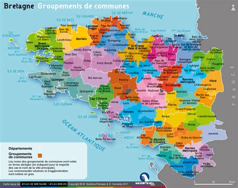 Carte Bretagne Département Carte