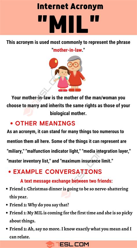 Mil Meaning A Fun Guide To Understanding Your Spouses Mom • 7esl