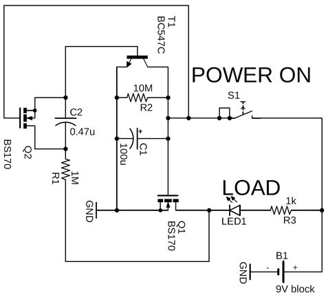 On Off Timer Circuit Diagram Using Transistors Circuit Diagram