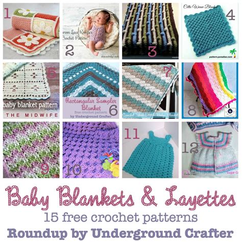 15 Free Crochet Patterns For Baby Blankets And Layettes Underground Crafter