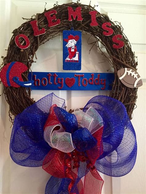 Collegiate Wreath Ole Miss Hotty Toddy Collegiate Wreath Ole Miss