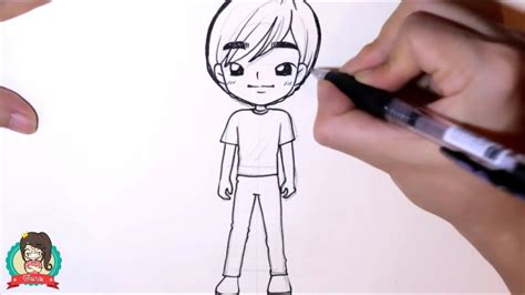 สอนวาดรูปการ์ตูน เด็กชาย ยืนเท่ห์ๆ มาดูกัน By Biki Baam