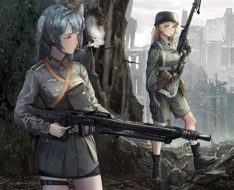 Pin By Aaron On Anime Military Manga Girl Female Soldier Historical