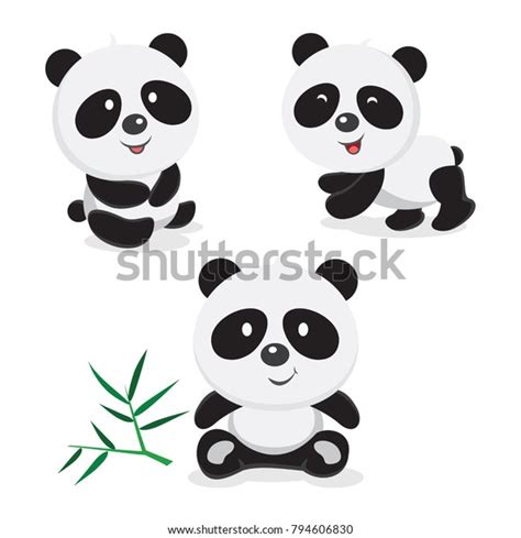 Cute Panda Bear Vector Illustration Cute Stock Vector Royalty Free