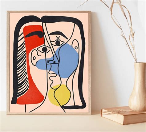 Pablo Picasso Art Mid Century Art Print Abstract Minimalist Etsy