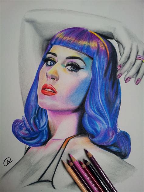 Katy Perry Drawing By Akshay Nair Fine Art America