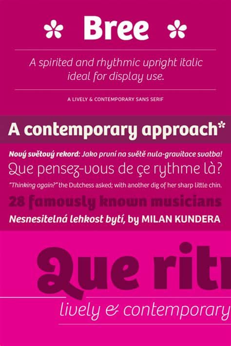 Woff2 is supported in safari versions 12+. Bree $45 | Typeface, Font types, Sans serif