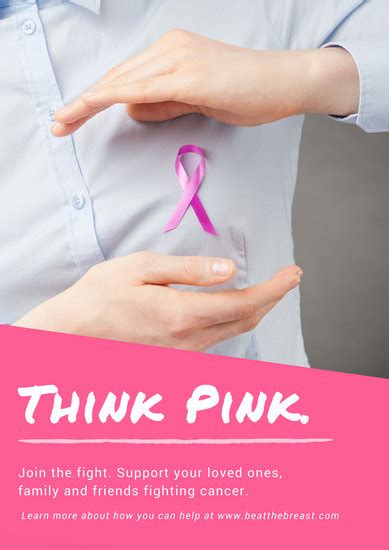 Customize 556 Breast Cancer Awareness Poster Templates Online Canva