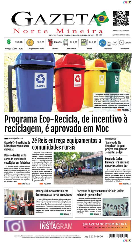 Jornal Impresso 6 De Outubro De 2021 EdiÇÃo Rede Gazeta De Comunicação