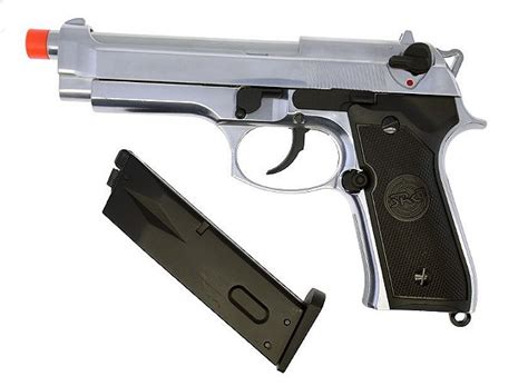 Pistola Airsoft Sr92 Src Inox Gbb 6mm Full Metal Eandg Comércio Airsoft