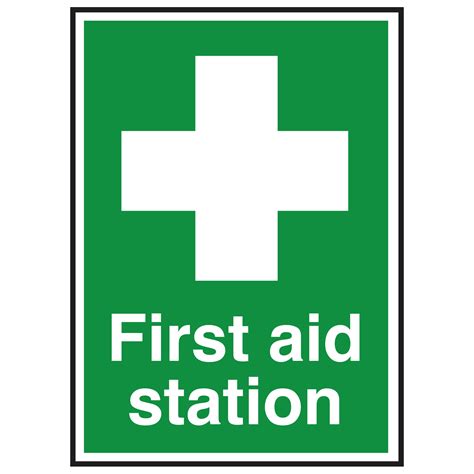 First Aid Station With Symbol Sign