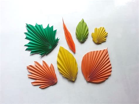 Simple Crafts Using Paper To Add New Accessory At Home Diy Paper Leaves