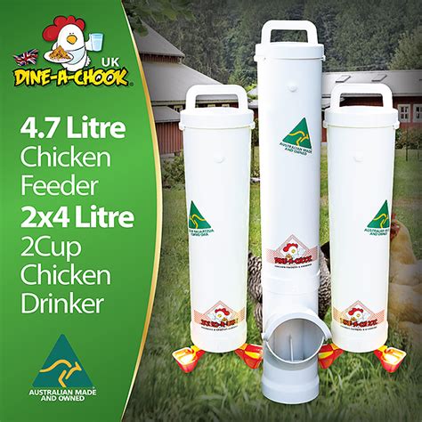 Automatic Chicken Feeders And Waterers Dine A Chook Poultry Supplies