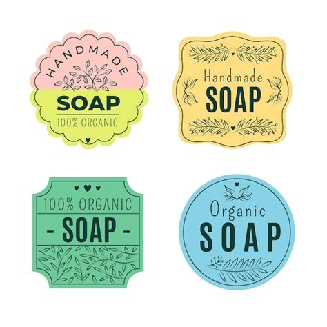 Free Vector Soap Logo Template Set